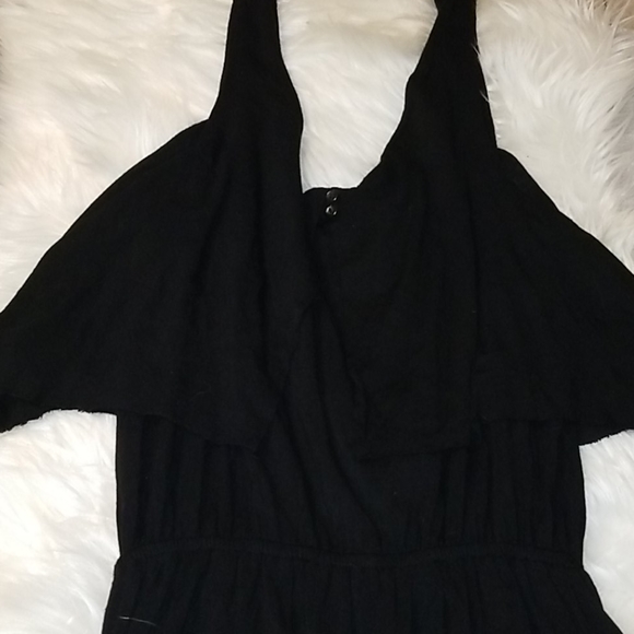 "Color Thread" Little Black Romper - Picture 2 of 12